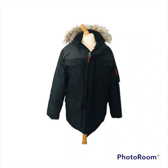 Men’s Free Country Faux Fur hooded Parka NWT